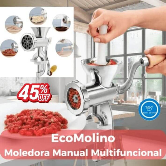 EcoMolino - Moledora Manual Multifuncional - Controla lo que Comes y Cuida tu Bolsillo