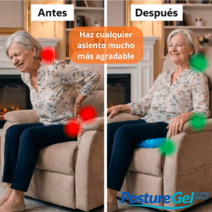 PostureGel Pro - Siéntate cómodo por horas en casa, oficina o viajes