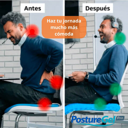PostureGel Pro - Siéntate cómodo por horas en casa, oficina o viajes