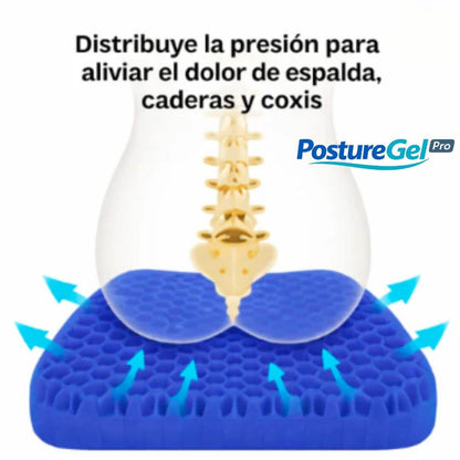 PostureGel Pro - Siéntate cómodo por horas en casa, oficina o viajes
