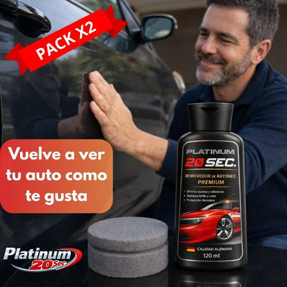 Platinum 20 Sec – Reparador de Rayones para Auto sin Ir al Taller