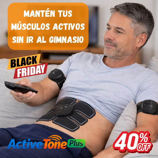 ActiveTone Plus - Electro estimulador 3 en 1 - Apoya la tonificación muscular desde casa de forma práctica y cómoda