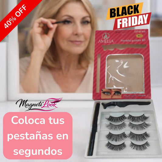 MagnetiLook - Pestañas Magnéticas Reutilizables - Coloca tus pestañas en segundos sin pegamento y sin esfuerzo