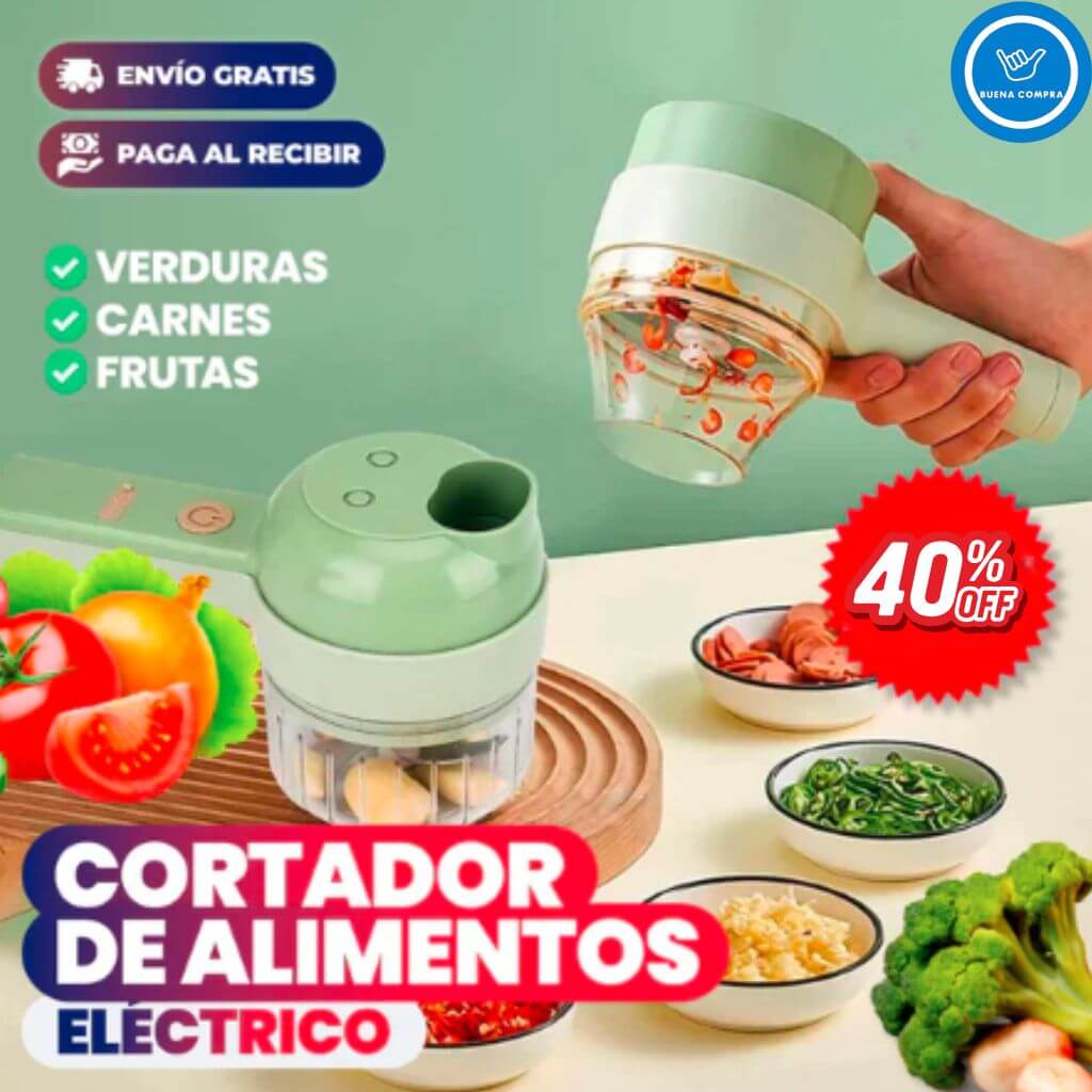 SmartChop Max - Picador de Alimentos con carga USB-  Ahorra Tiempo en Tu Cocina Diaria