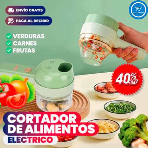 SmartChop Max - Picador de Alimentos con carga USB-  Ahorra Tiempo en Tu Cocina Diaria
