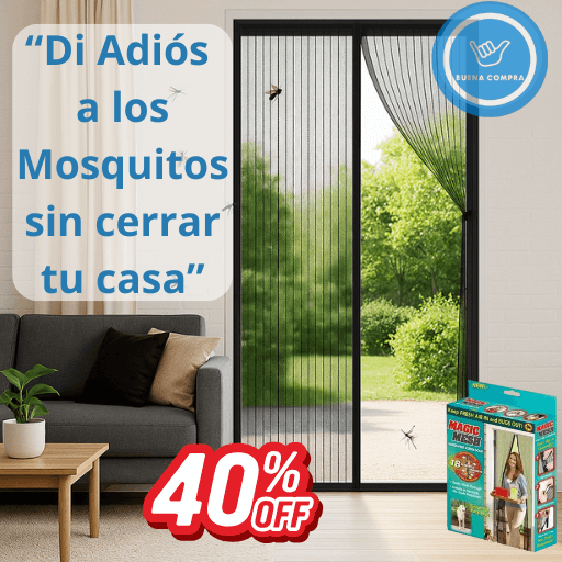 InsectoStop - Cortina Magnética Antimosquitos - Protege Tu Hogar y Deja Entrar Solo Aire Fresco