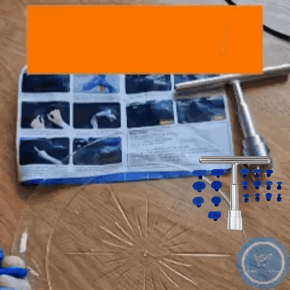 50% OFF KIT Desabollador para Autos con 18 Adaptadores de Multiples Tamaño- Repara las abolladuras de tu auto de forma segura y sin dañar la pintura, evitando costosos talleres y complicaciones