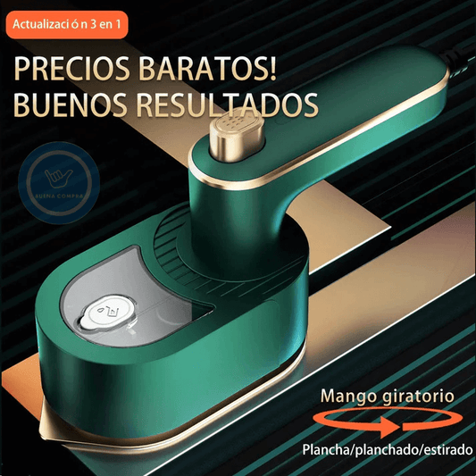Plancha de Mano Portátil a Vapor - Elimina Arrugas rápidamente, en donde Estés, Sin Necesidad de una Tabla de Planchar