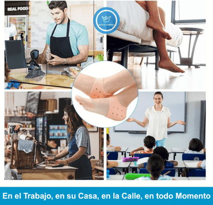 ComfortHeel OFERTA 2X1 - Protector de Talón de Silicona - Alivio, Comodidad y Cuidado Diario para tus Pies desde el Primer Uso