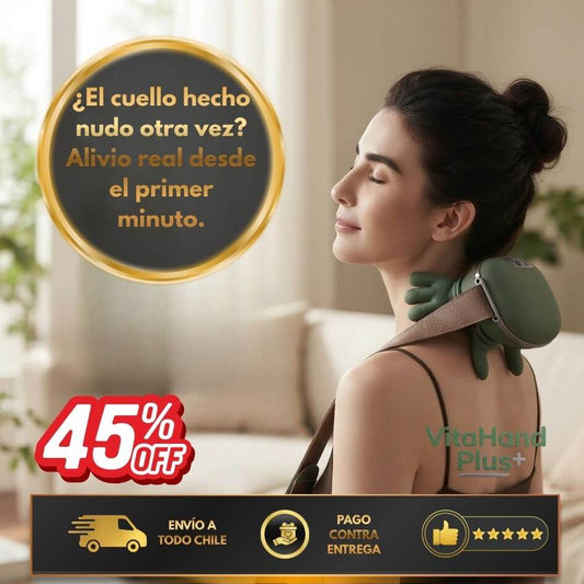 VitaHand Plus: Alivio inalámbrico a la rigidez de hombros y espalda baja