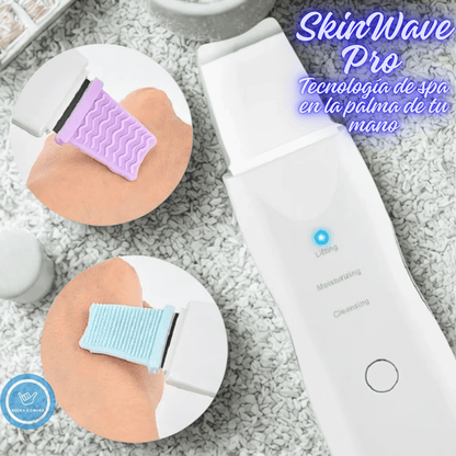 SkinWave Pro – Espátula Facial Exfoliante USB – Obtén una Limpieza Facial en Minutos Sin Dañar tu Piel y Previene Puntos Negros