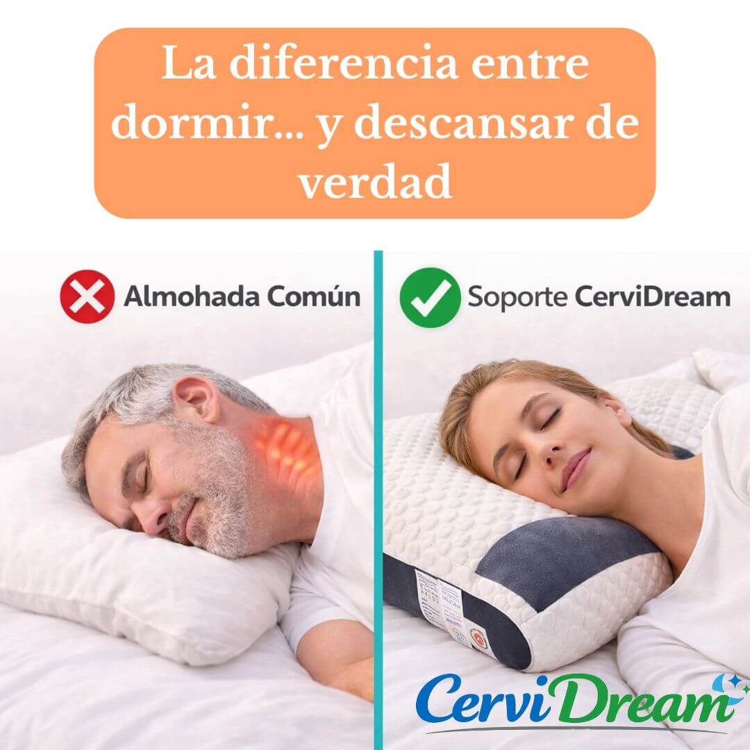 CerviDream - Almohada Ergonómica Cervical - Descansa Mejor y Despierta con Más Energía