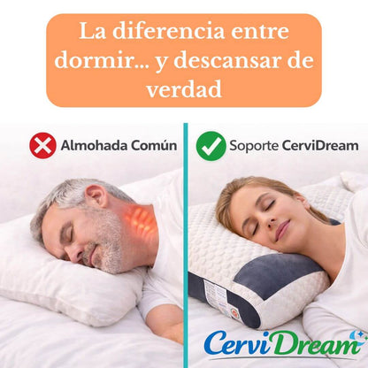 CerviDream - Almohada Ergonómica Cervical - Descansa Mejor y Despierta con Más Energía