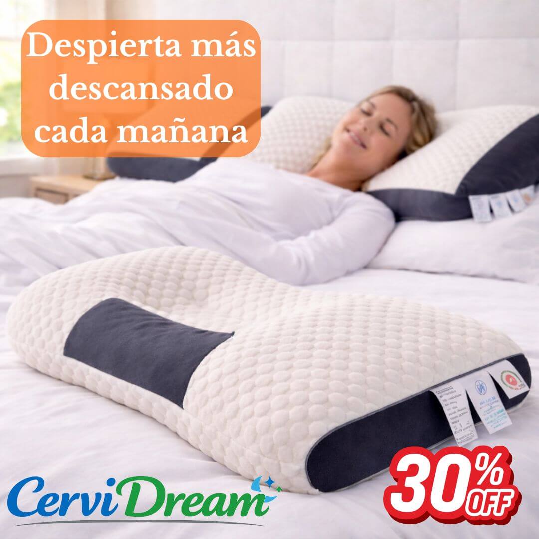 CerviDream - Almohada Ergonómica Cervical - Descansa Mejor y Despierta con Más Energía