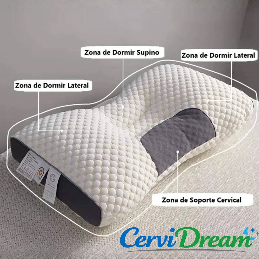 CerviDream - Almohada Ergonómica Cervical - Descansa Mejor y Despierta con Más Energía