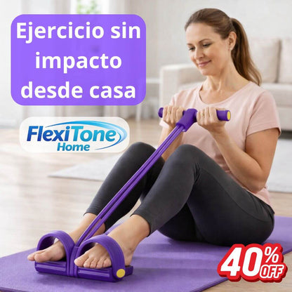 FlexiTone Home - Banda Elástica con Pedal - Ejercicio sin Impacto para Mantenerte Activo desde Casa