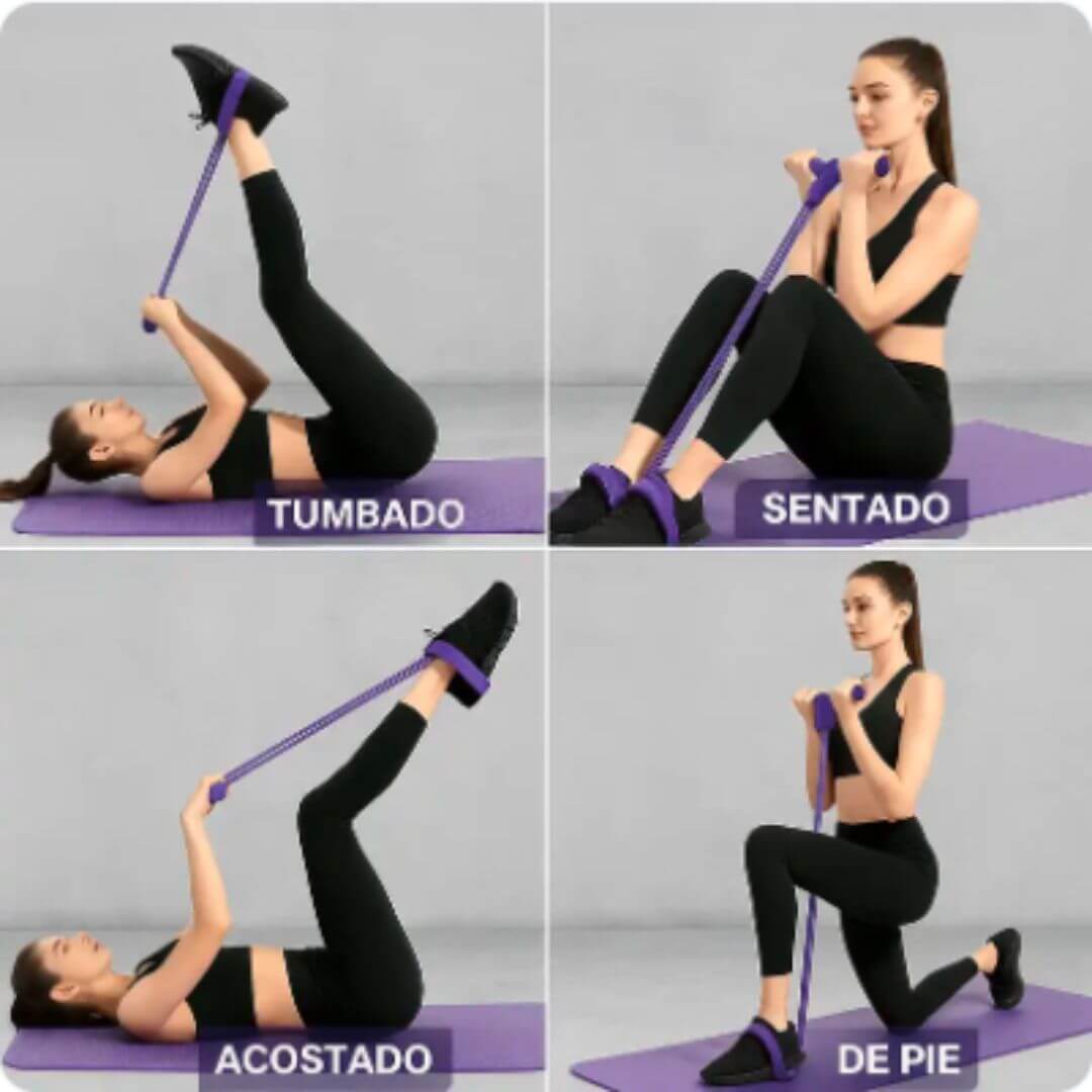 FlexiTone Home - Banda Elástica con Pedal - Ejercicio sin Impacto para Mantenerte Activo desde Casa