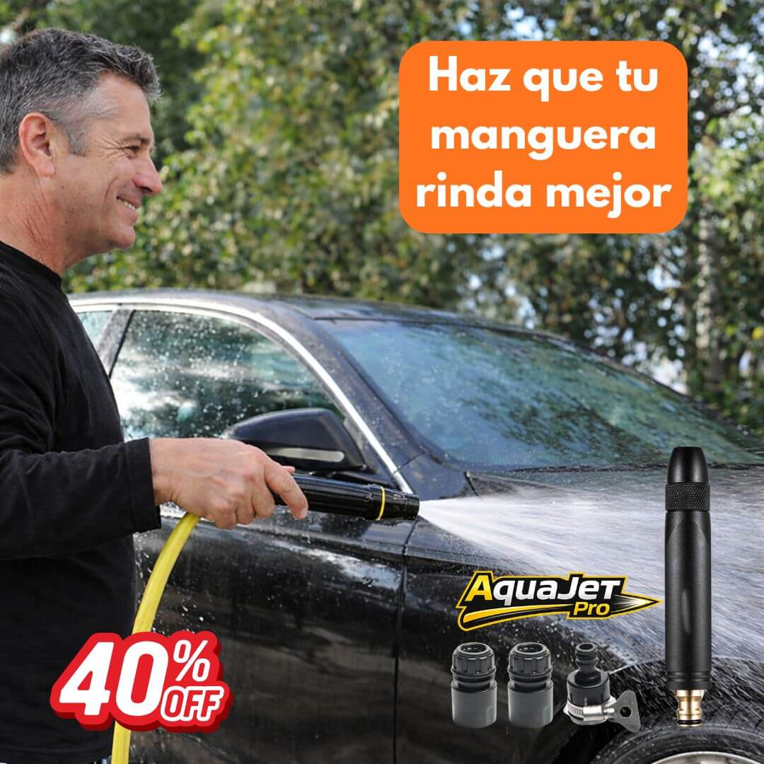 AquaJet Pro – Boquilla de Alta Presión para Auto, Patio y Jardín