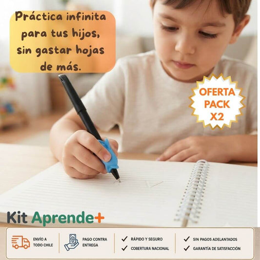 Kit Aprende+ - El set de caligrafía reutilizable que dura 100 veces más.