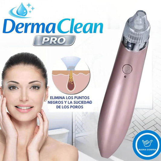 DermaClean Pro - Extractor Puntos Negros 4 Cabezales Recargable USB - Limpieza facial profunda con acabado profesional desde casa