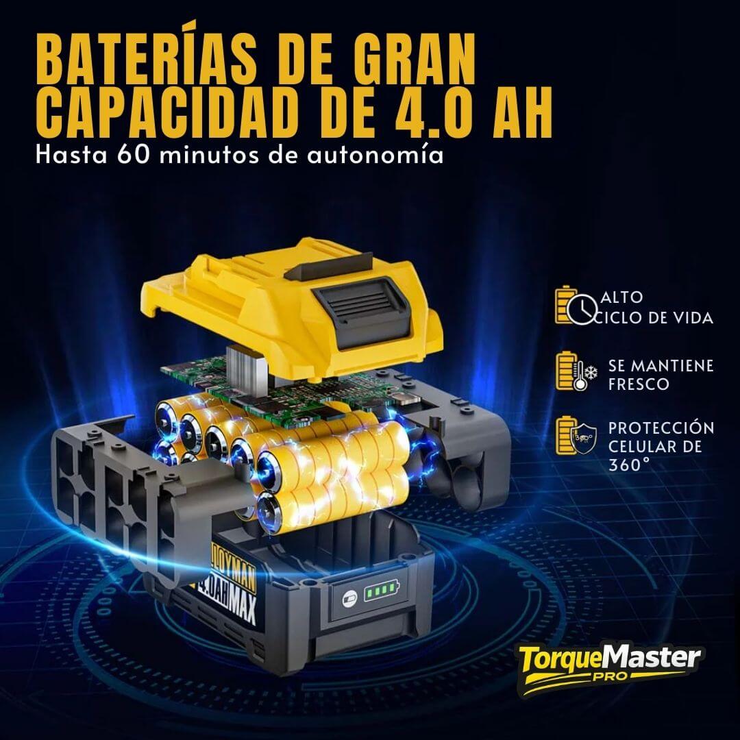 TorqueMaster Pro - Llave de Impacto con 2 Baterías - Potencia real para tu auto y tu casa sin depender de nadie