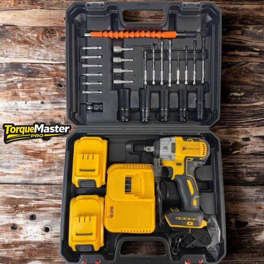 TorqueMaster Pro - Llave de Impacto con 2 Baterías - Potencia real para tu auto y tu casa sin depender de nadie