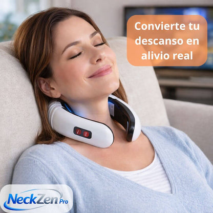 NeckZen Pro - Masajeador de cuello con Electroestimulación - Relaja tu cuello y desconecta del estrés sin salir de casa