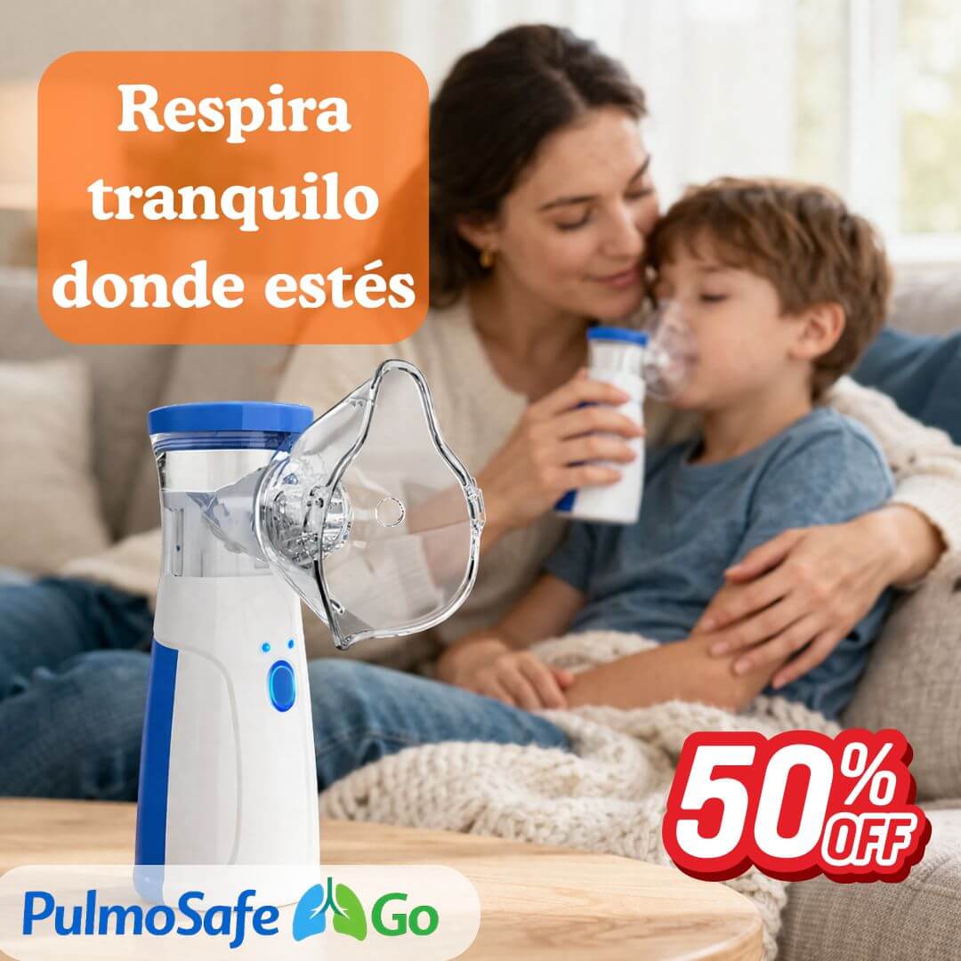 PulmoSafe Go - Nebulizador de Mano USB- Lleva tu tratamiento respiratorio contigo cuando más lo necesites