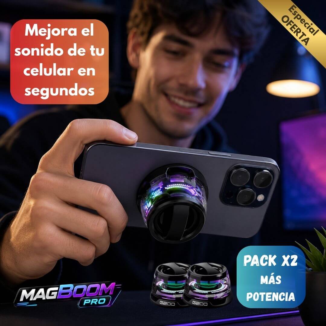 MagBoom Pro – Mejora el Sonido de tu Celular en Cualquier Lugar