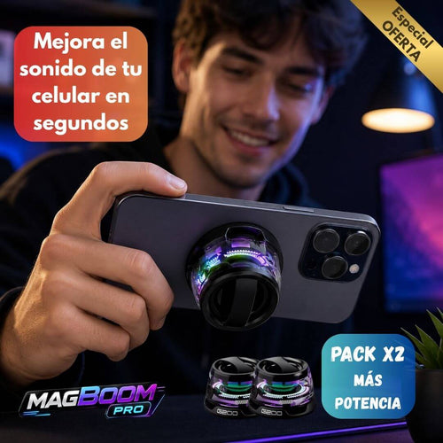 MagBoom Pro – Mejora el Sonido de tu Celular en Cualquier Lugar