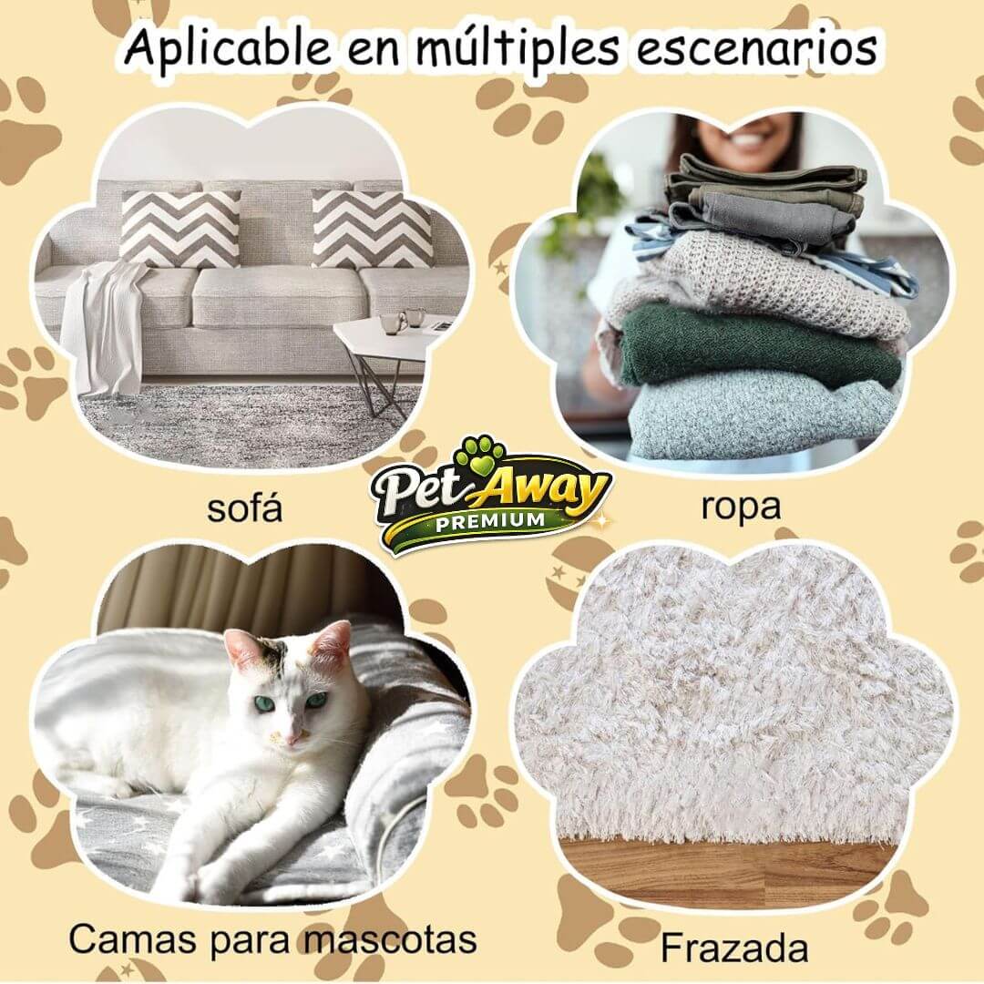 PetAway Premium – Mantén tu Ropa y Sofás Libres de Pelos en Segundos