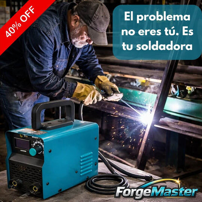 ForgeMaster Pro 350 - Máquina De Soldar Inverter Mma 350 de 4.8 Kw - Potencia estable para soldar firme en casa o taller