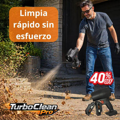 TurboClean Pro - Limpieza rápida para patio, auto y hogar en un solo equipo, sin perder tiempo - Incluye 2 Baterías 48V
