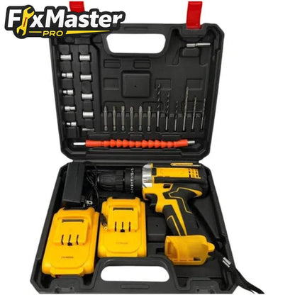 FixMaster Pro - Taladro inalámbrico con 2 baterías 21V- Haz tus propios arreglos en casa sin depender de técnicos